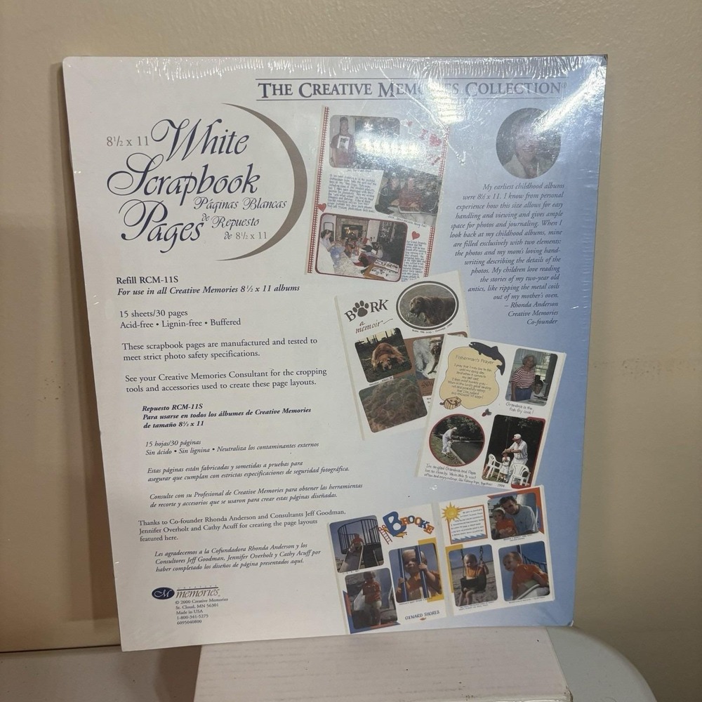 Creative Memories Scrapbook 8.5x11 White Scrapbook Album Pages Brand New NIP